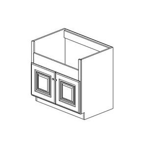 Farm Sink Base Cabinet (36"W X 34.5"H X 24"D)