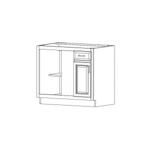 Blind Base Corner Cabinet, Must Pull To 39" (36"W X 34.5"H X 24"D)